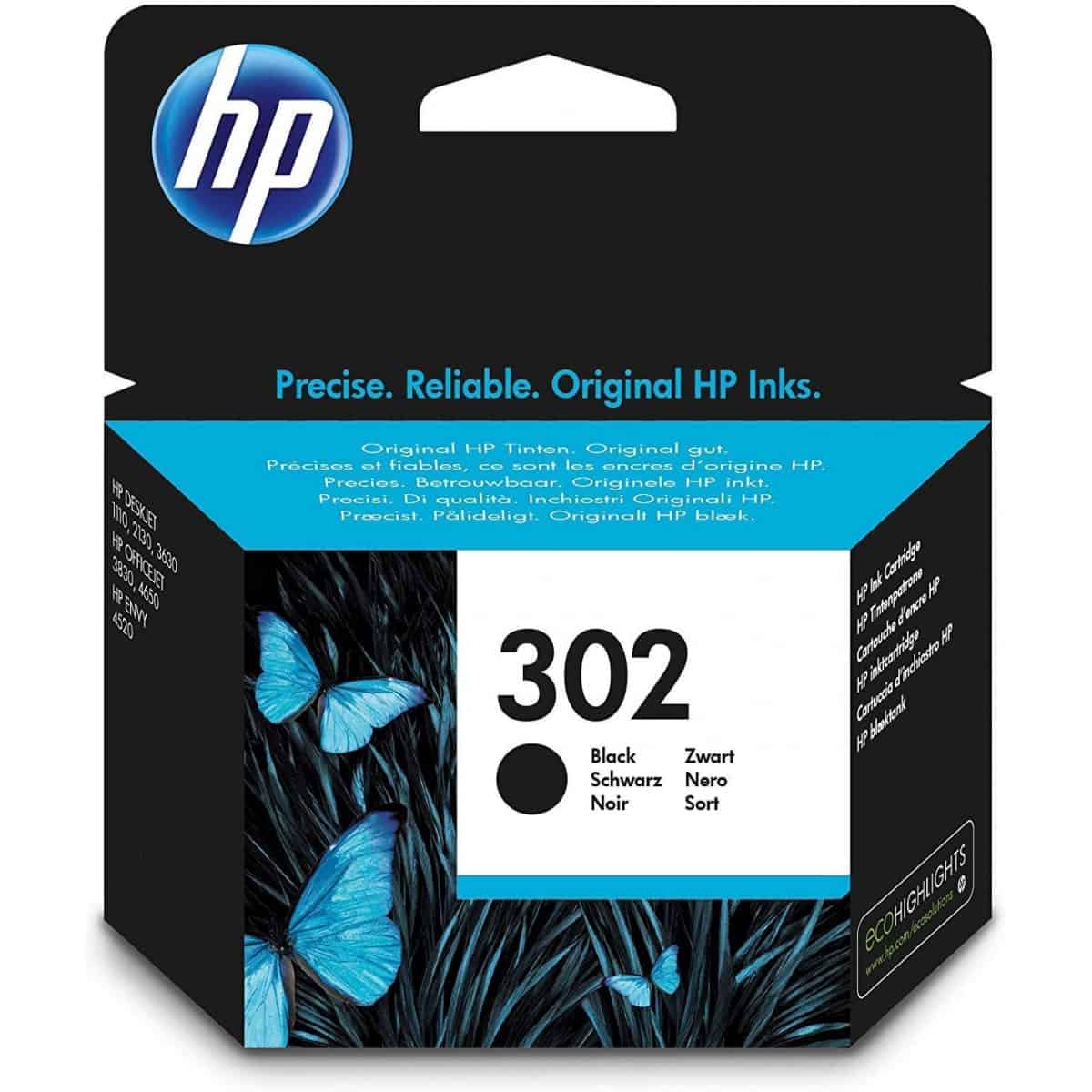 HP 302 BK Cartouche D encre HP Noir HP 302 BK Cartouche D encre HP Noir