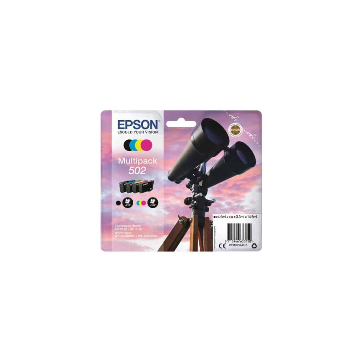 Pour Epson 502 pack de 4 cartouches - Les encriers.com