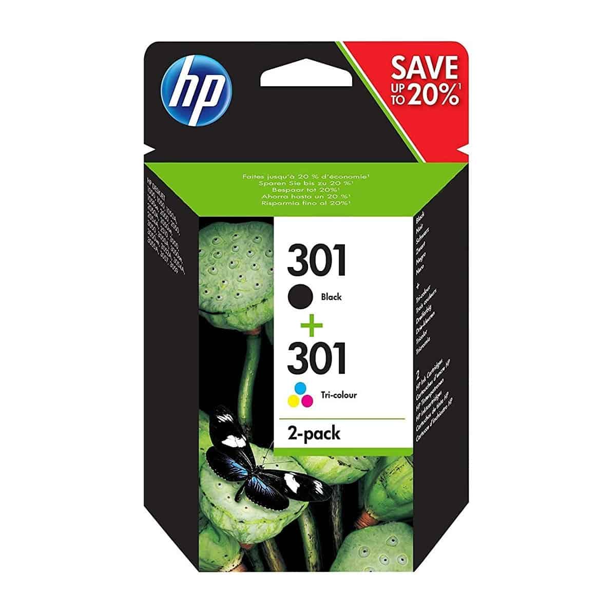 Pack HP-301 BK + CL Cartouche d'encre HP