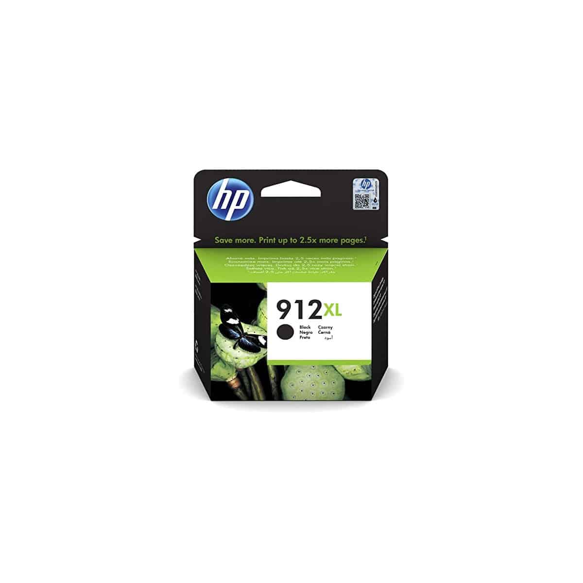 HP 912 Pack de 4 cartouches d'encre Noir/Cyan/Magenta/Jaune (6ZC74AE)