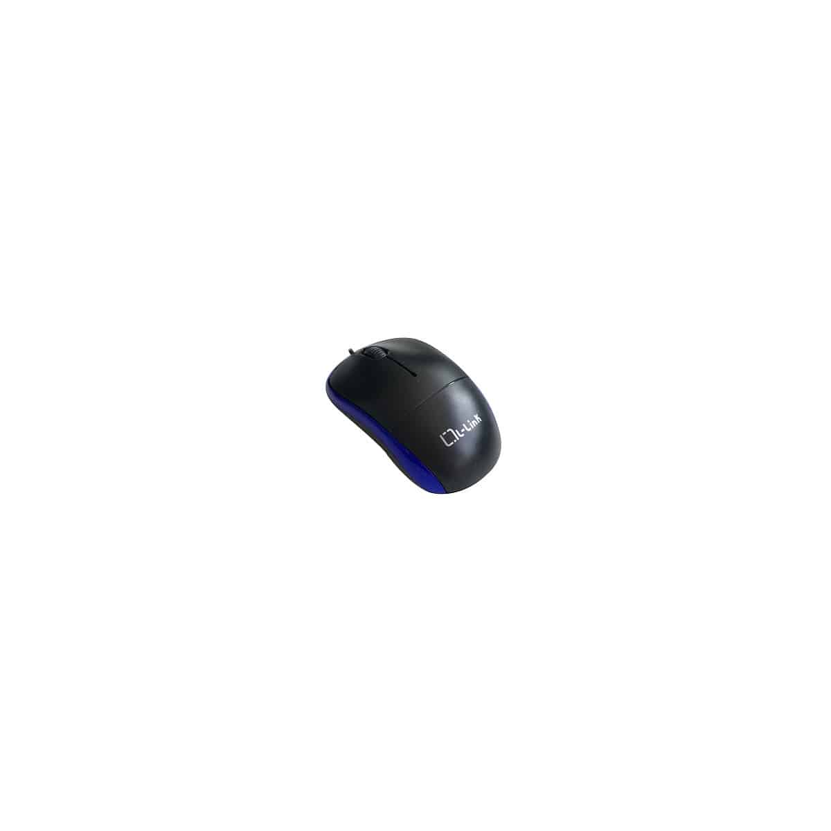 Souris Optique USB Noir/Bleu 1.2m