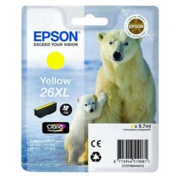 T2634 Cartouche d'encre Epson - Jaune - T26XL Ours Polaire