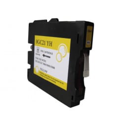 GC-21 Y Cartouche d'encre compatible Ricoh - Jaune