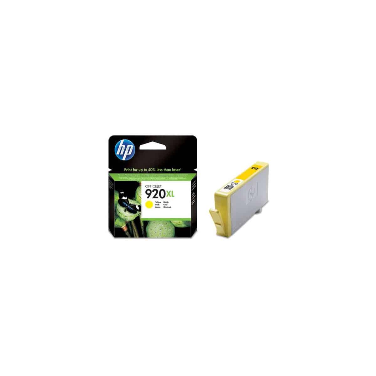 HP-920 Y XL Cartouche d'encre HP - CD974AE - Jaune