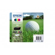 Pack 4 Cartouches T3466 / 3476 compatible Epson - T34XL Balle de golf