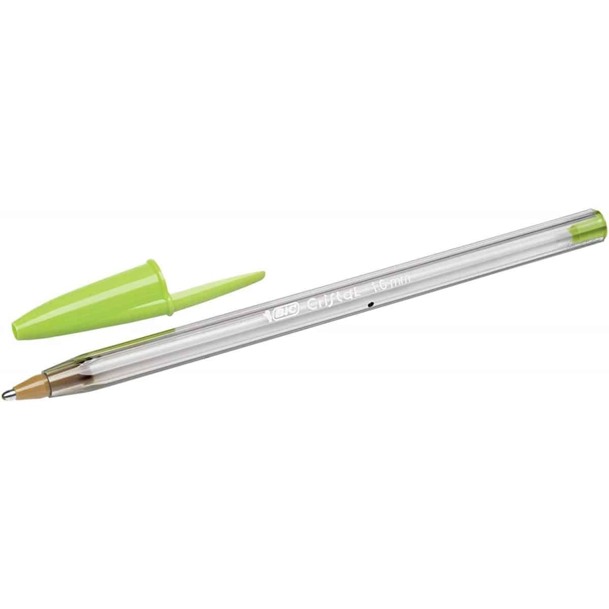 Lot de 20 stylos à bille Bic - Vert Citron