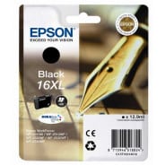 T1621 Cartouche d'encre Epson - Noir - T16XL Stylo Plume