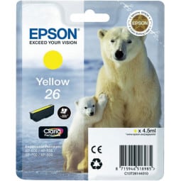 T2614 Cartouche d'encre Epson - Jaune - T26 Ours Polaire