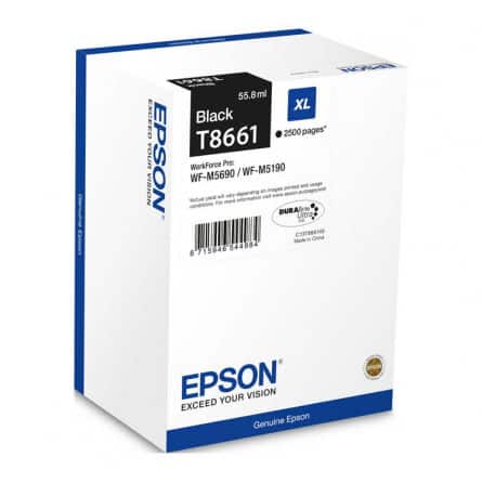 T8651 / T8661 XL Cartouche d'encre compatible Epson - Noir