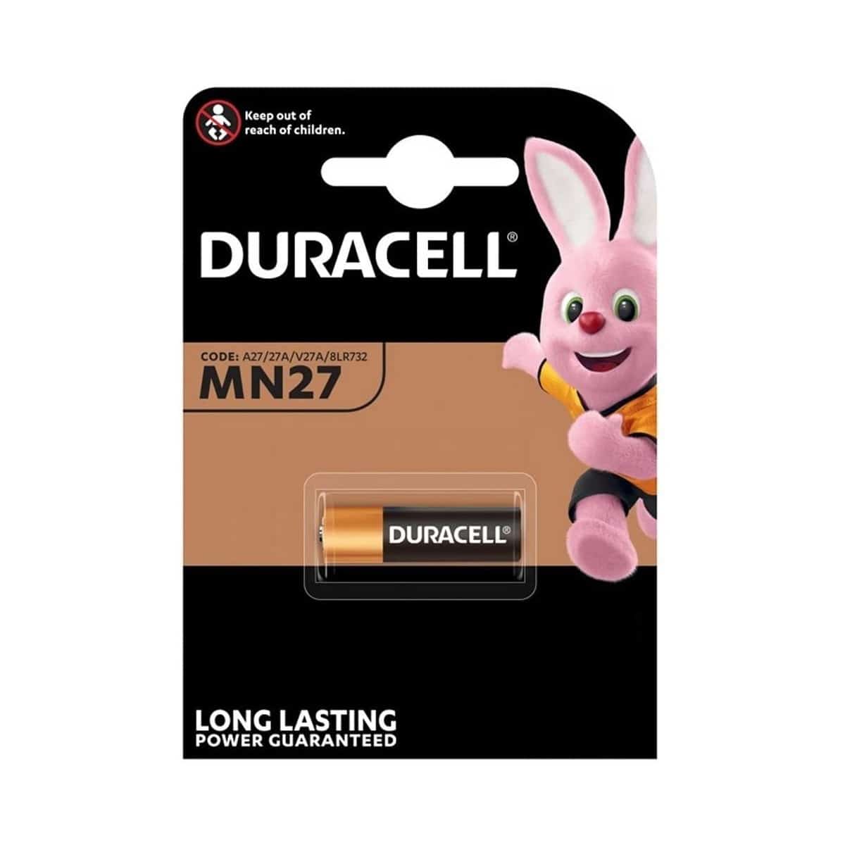 Piles MN27 / 27A / 12 V Alcaline Duracell - 1 piles