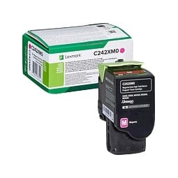 C2425 / C2535 / MC2425 / MC2535 / MC2640 M Toner laser Lexmark C242XM0 - Magenta