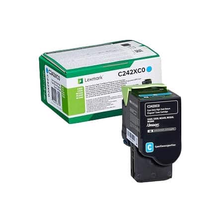 C2425 / C2535 / MC2425 / MC2535 / MC2640 C Toner laser Lexmark C242XC0 - Cyan