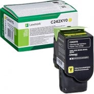 C2425 / C2535 / MC2425 / MC2535 / MC2640 Y Toner laser Lexmark C242XY0 - Jaune