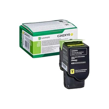 C2425 / C2535 / MC2425 / MC2535 / MC2640 Y Toner laser Lexmark C242XY0 - Jaune