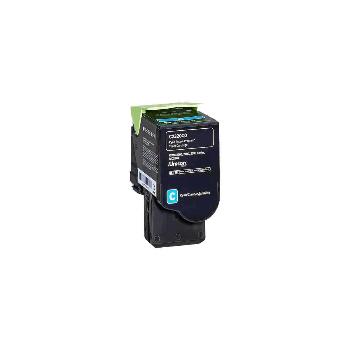 C2325 / C2425 / C2535 / MC 2325 / MC2425 / MC2535 / MC2640 C Toner laser Lexmark C2320C0 - Cyan