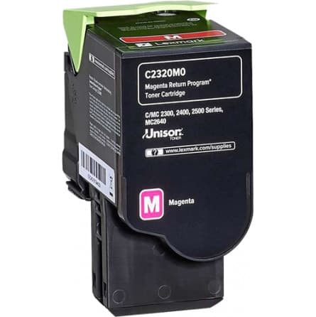 C2325 / C2425 / C2535 / MC 2325 / MC2425 / MC2535 / MC2640 M Toner laser Lexmark C2320M0 - Magenta