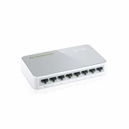 Switch 8 ports RJ45 - 10/100 Mbps - TP-Link - Blanc / Gris