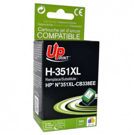 HP-351 XL Cartouche d'encre recyclée HP CB338E - 3 Couleurs