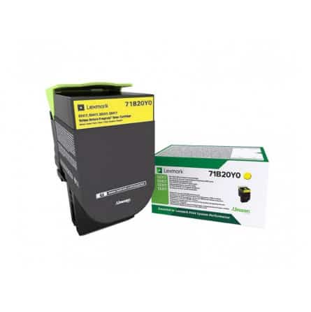 CX-317 / 417 / 517 / CS-317 / 417 / 517 Y Toner laser Lexmark 71B20Y0 - Jaune