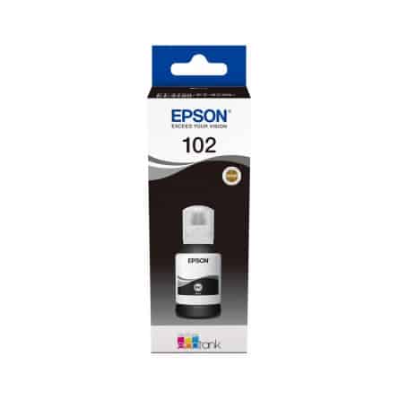 102 Bk Bouteille d'encre compatible Epson C13T03R140- Noir