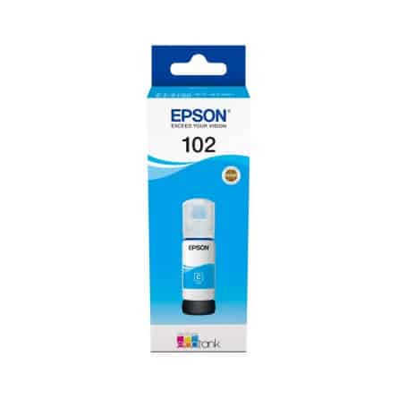 102 C Bouteille d'encre compatible Epson C13T03R240 - Cyan