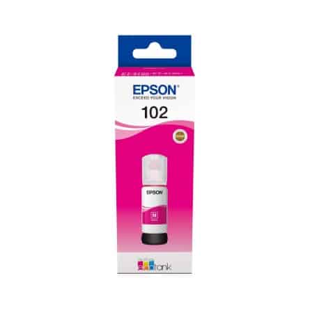 102 M Bouteille d'encre compatible Epson C13T03R340 - Magenta