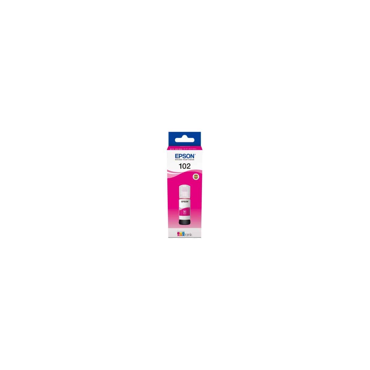 102 M Bouteille d'encre compatible Epson C13T03R340 - Magenta