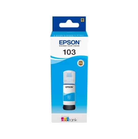 103 Bouteille d'encre compatible Epson C13T00S24A10 - Cyan