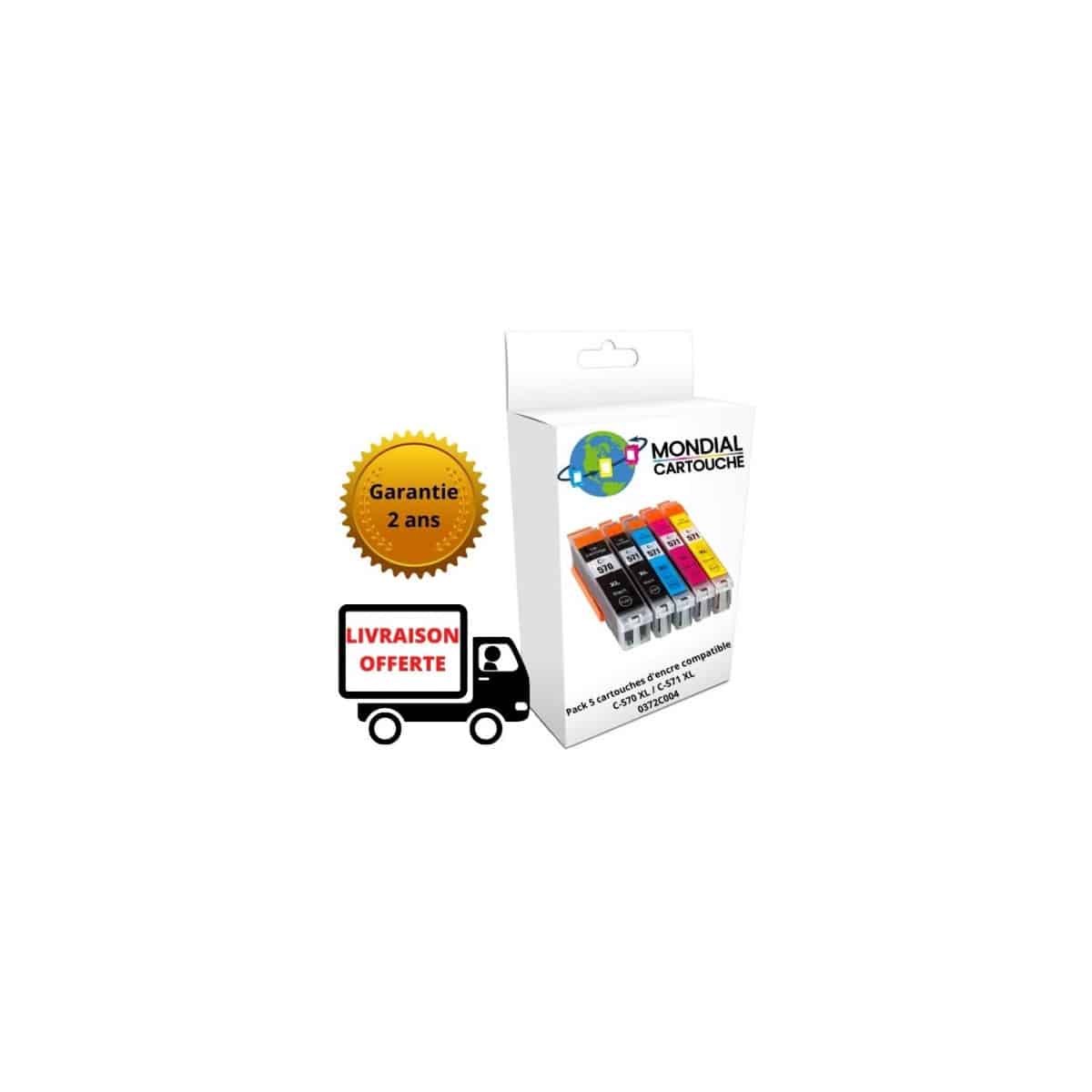 Cartouches d'encre compatibles avec Canon MG5750 - PGI570 CLI571 PG570  CL571 XL