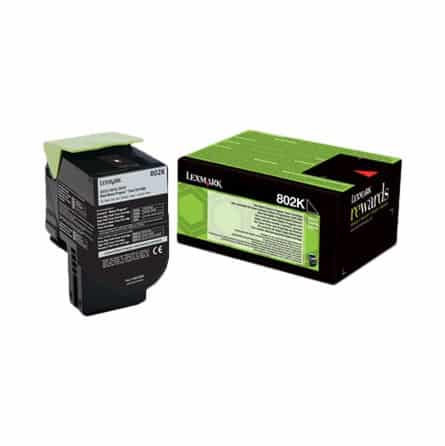 CX 310 / CX410 / CX510 BK Toner laser Lexmark 80C2S / 802SK - Noir