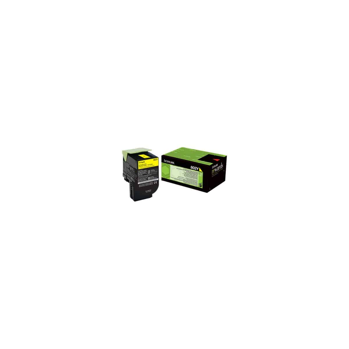 CX 310 / CX410 / CX510 Y Toner laser Lexmark 80C2S / 802SY - Jaune