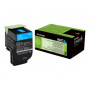 CX 310 / CX410 / CX510 C Toner laser Lexmark 80C2S / 802SC - Cyan