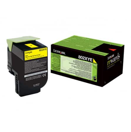 CX 310 / CX410 / CX510 Y Toner laser Lexmark 80C2SY0 / 80C2SYE / 802SY - Jaune