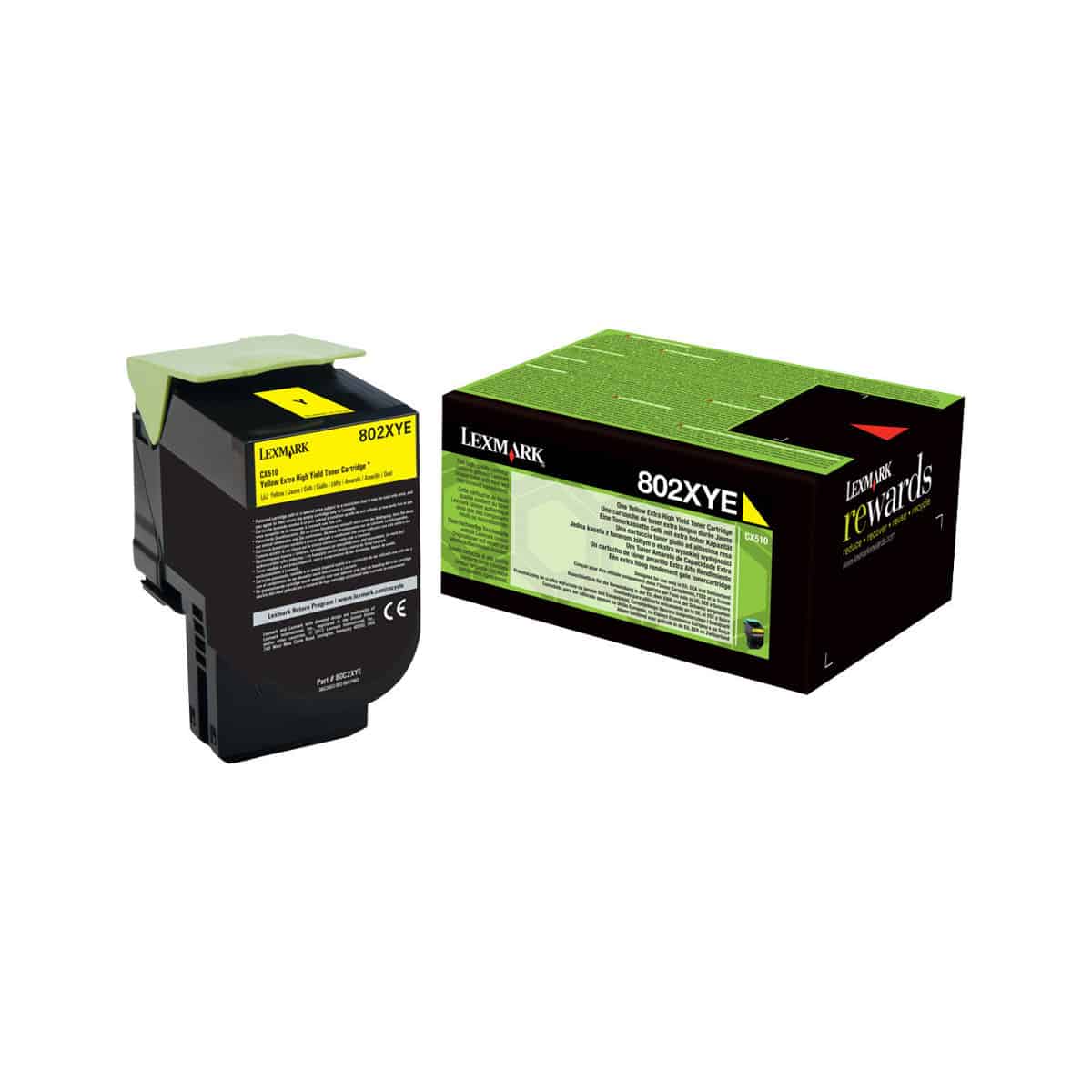 CX 310 / CX410 / CX510 Y Toner laser Lexmark 80C2SY0 / 80C2SYE / 802SY - Jaune