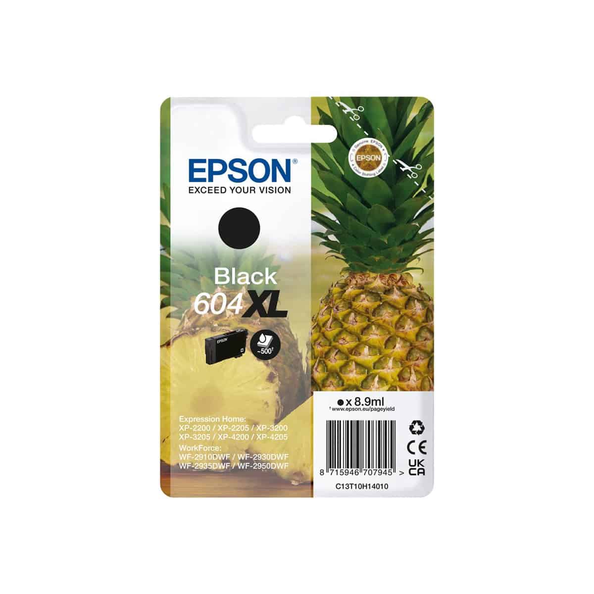 604 XL BK Cartouche Epson C13T10H14010 - Noir - Ananas