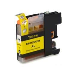 LC-121 / 123 Y Cartouche d'encre compatible Brother - Jaune