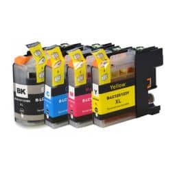 Pack 4 Cartouches LC-121 / 123 compatible Brother - 4 Couleurs