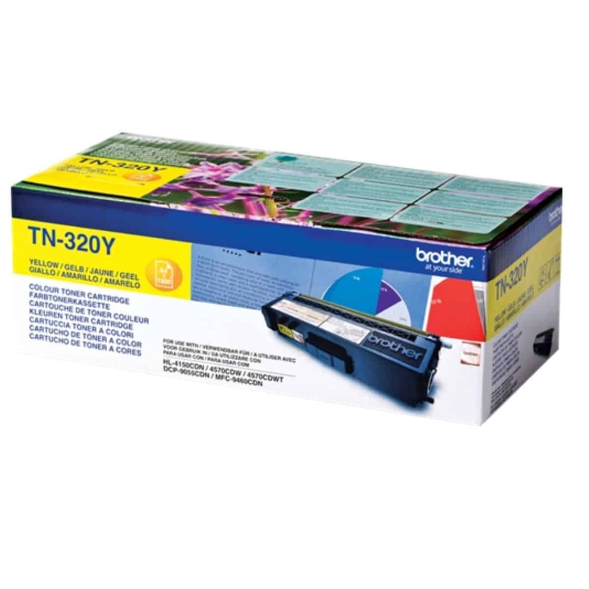 TN 320 Y Toner laser Brother - Jaune