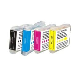 Pack 4 Cartouches LC-970 / 1000 compatible Brother - 4 Couleurs