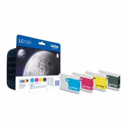 Pack 4 Cartouches LC 1000 Brother - 4 Couleurs