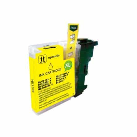 LC-980 / LC-1100 Y Cartouche d'encre compatible Brother - Jaune