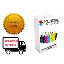 Pack 5 Cartouches LC-980 / 1100 XL compatible Brother - Mondial Cartouche