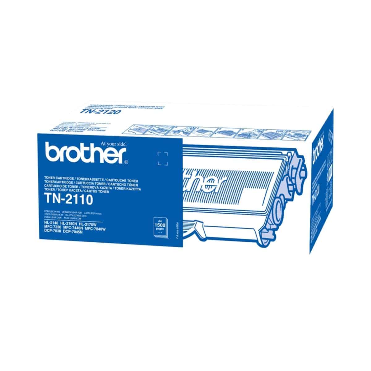 TN 2110 BK Toner laser Brother - Noir