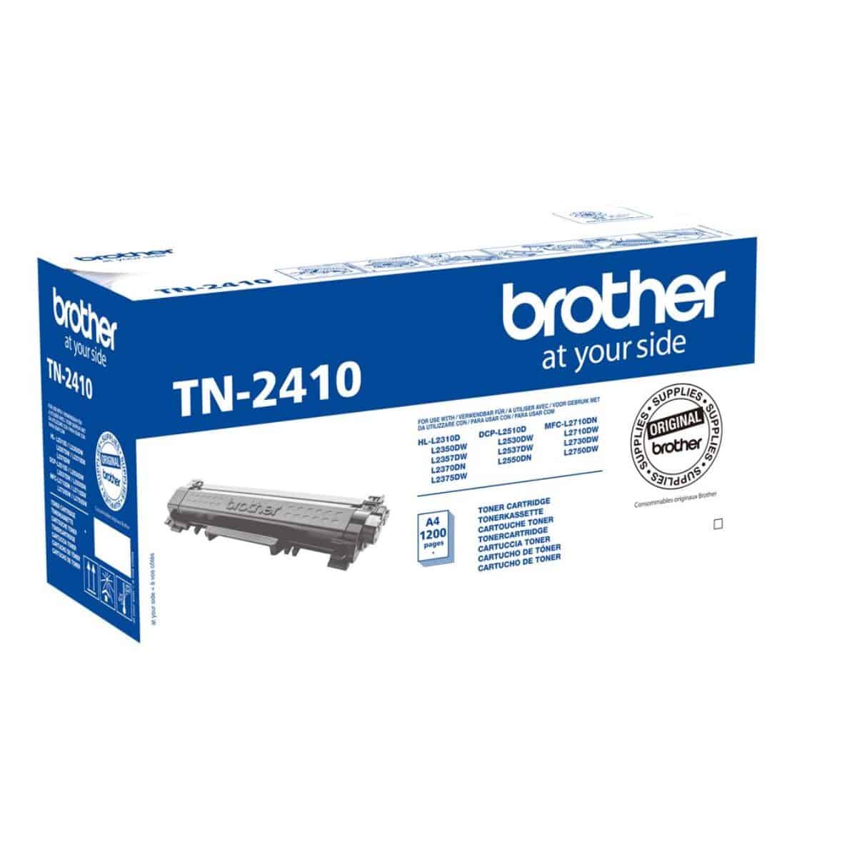 Toner BROTHER TN2410 (TN-2410) noir de 1200 pages - cartouche