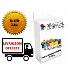 Pack 4 cartouches LC-3219 XL compatible Brother - Mondial Cartouche