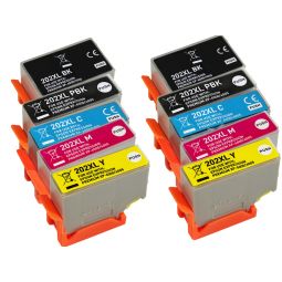 Pack 10 Cartouches 202 XL générique pour Epson - 5 Couleurs - Kiwi