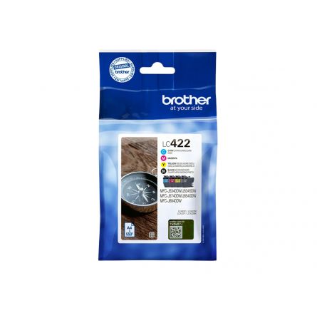 Pack 4 cartouches LC422 Brother - 4 couleurs