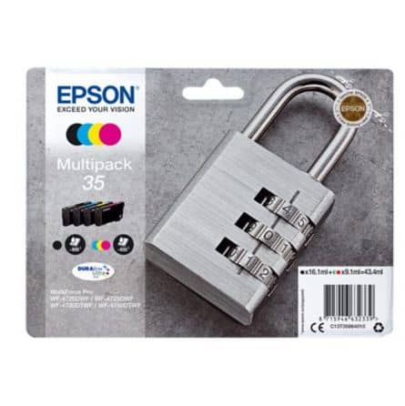 Pack 4 Cartouches T3586 Epson - 4 Couleurs - T35 Cadenas