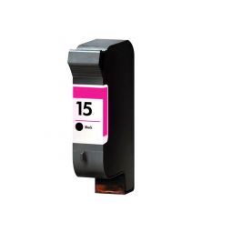 N°15 Cartouche d'encre recyclée pour HP - Noir