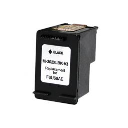 N°302 BK XL Cartouche d'encre recyclée pour HP F6U68AE - Noir